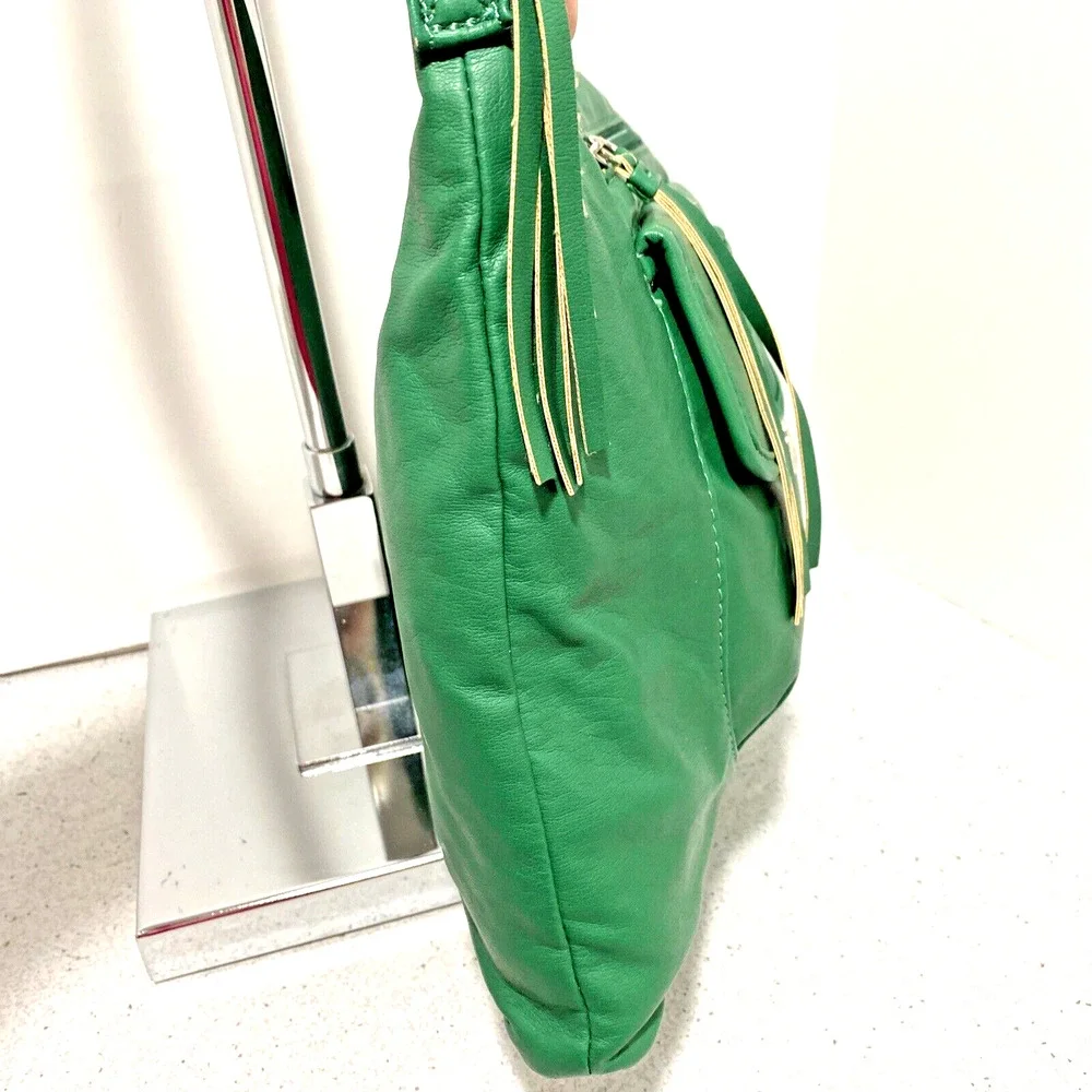 NWT Marc Fisher Green Shoulder Bag Crossbody Purse Soft Faux Leather Designer